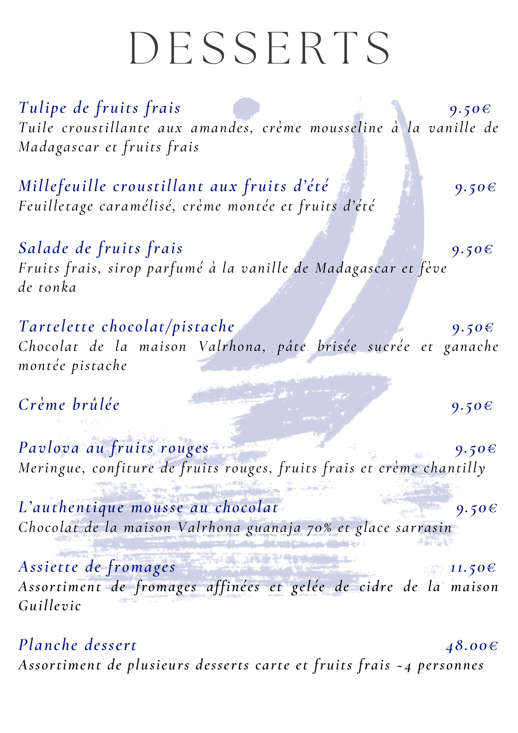 Desserts